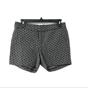 Metaphor Geometric Mid Rise Black and Grey Shorts Size 4